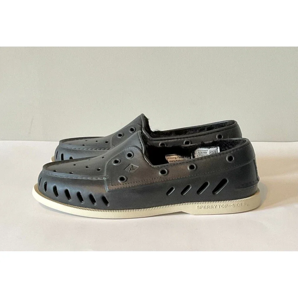 Sperry Top Sider Authentic Original‎ A/O Float Boat Shoe STS23884 Black Men's 8